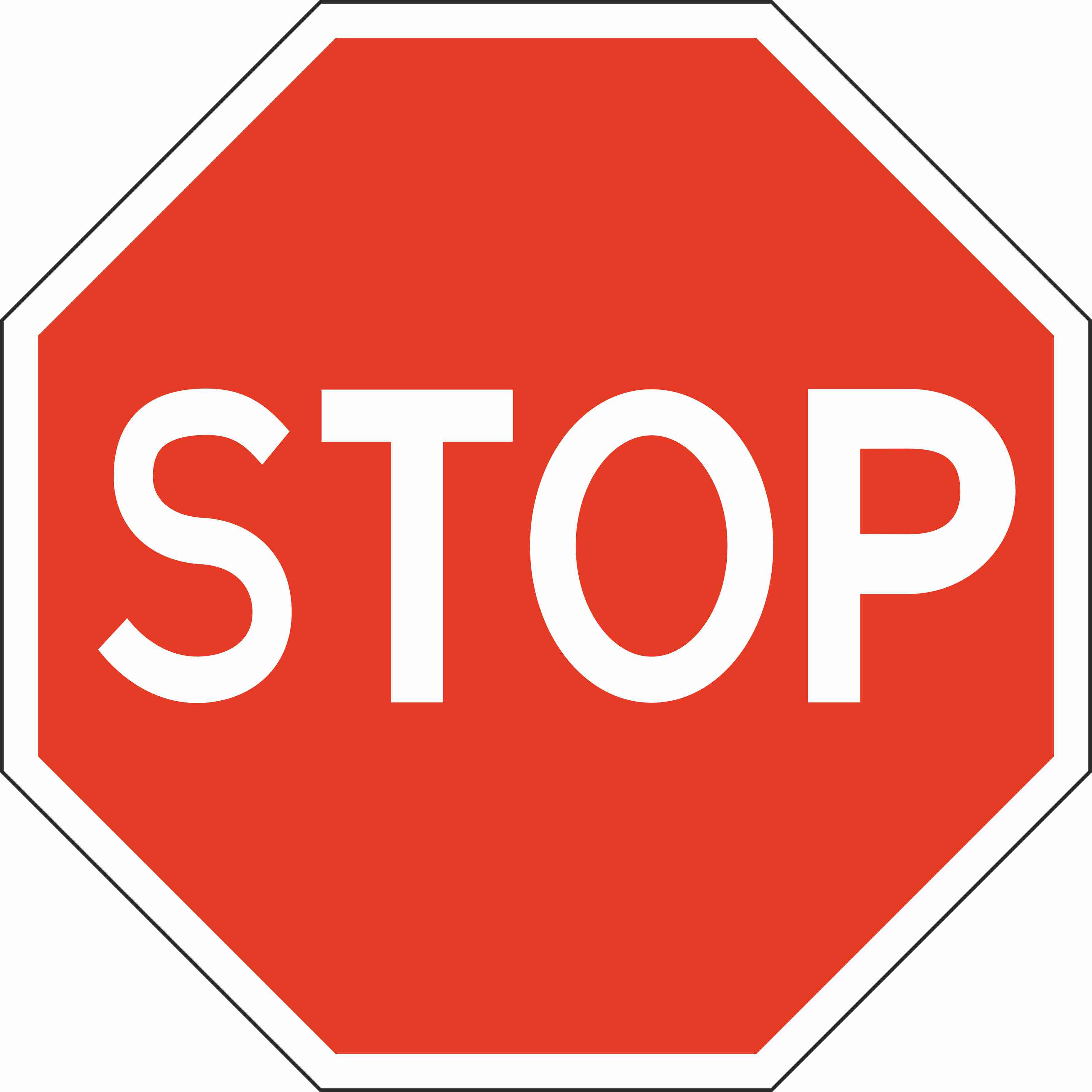 Знак дорожный 2.5 Движение без остановки запрещено (В,V1200 мм,IV)