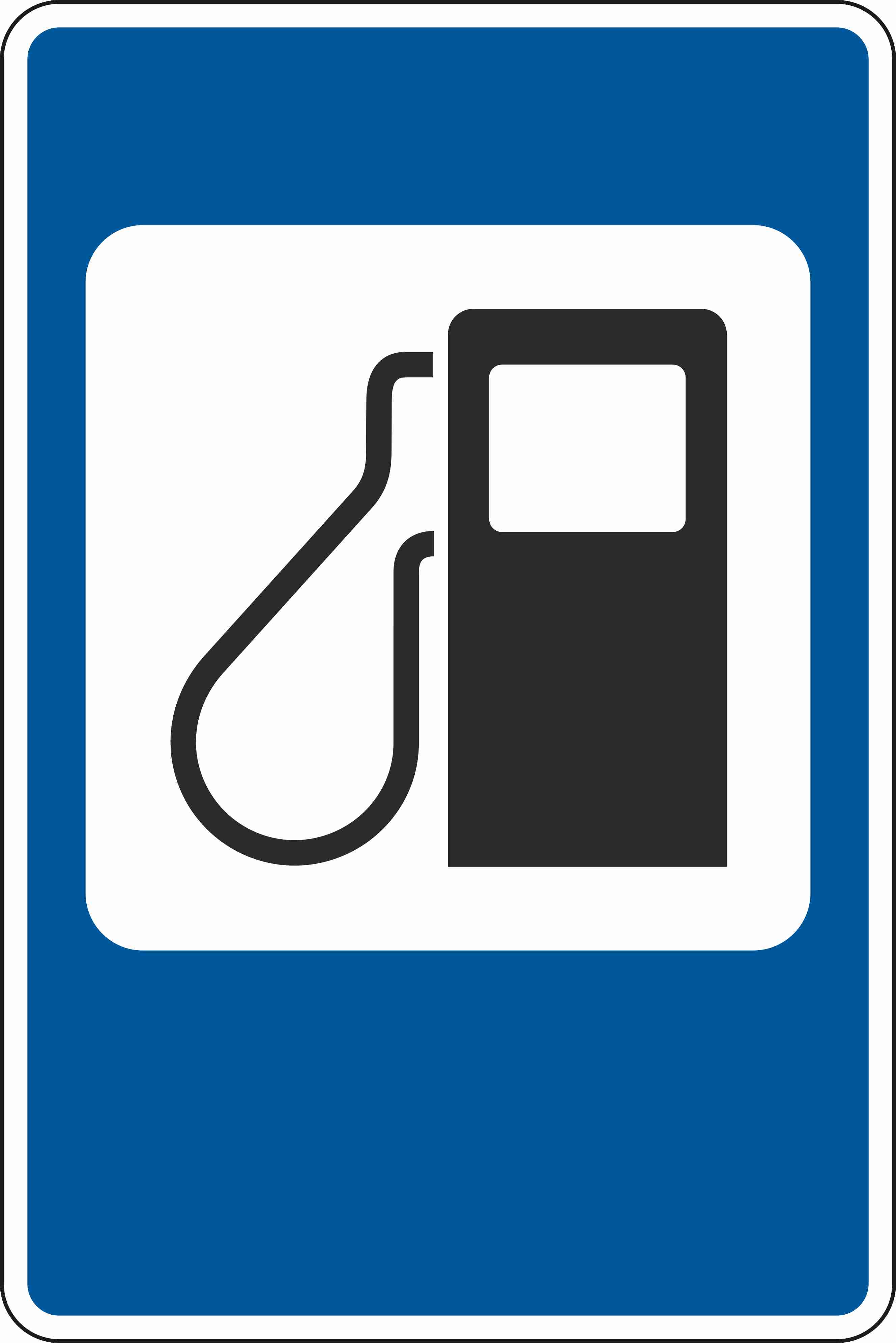 Знак дорожный 7.3 Автозаправочная станция (Б,900x1350 мм,III)