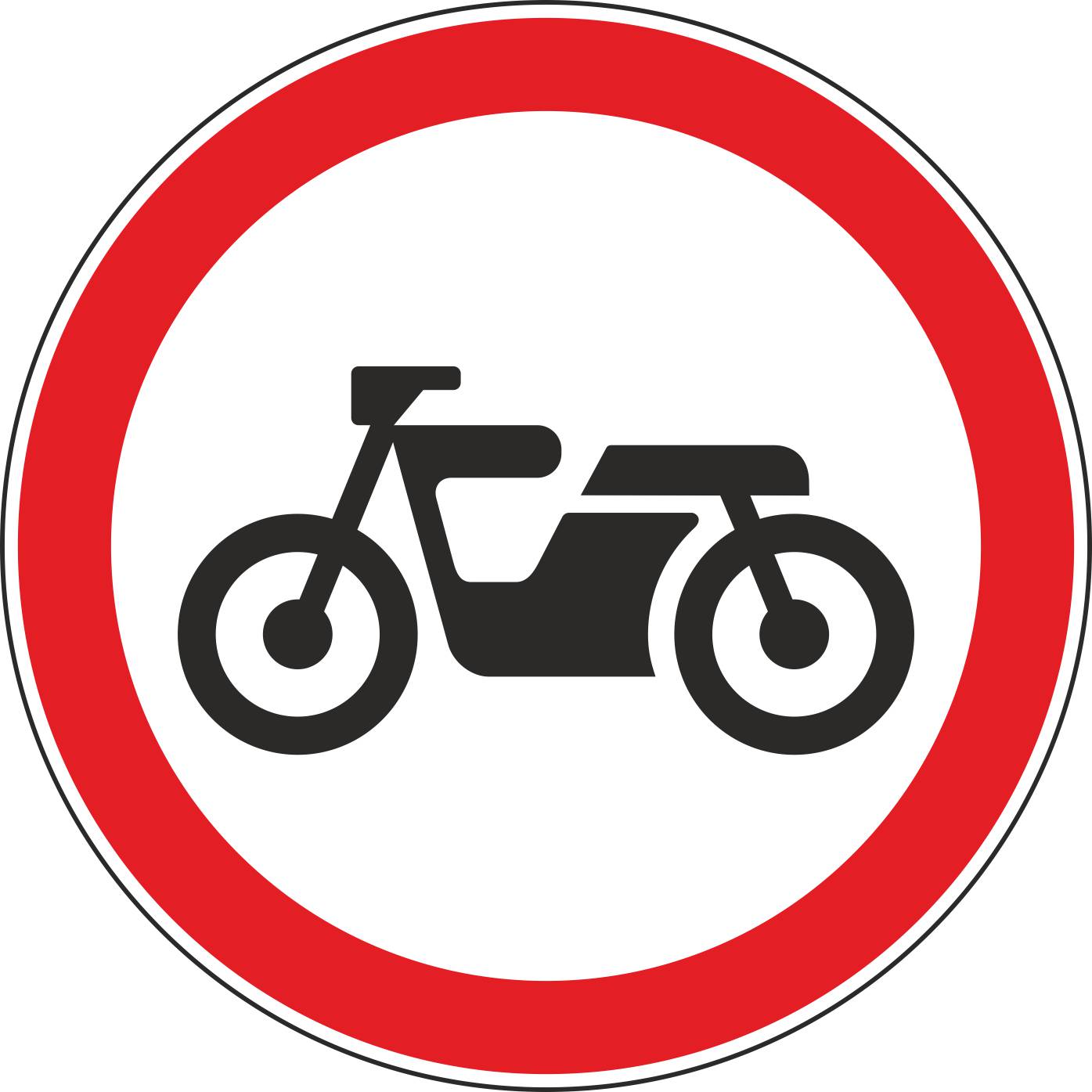 Знак дорожный 3.5 Движение мотоциклов запрещено