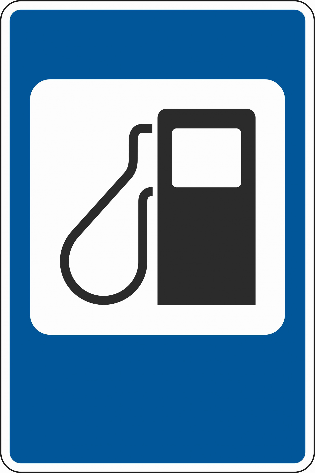 Знак дорожный 7.3 Автозаправочная станция (Б,900x1350 мм,III)