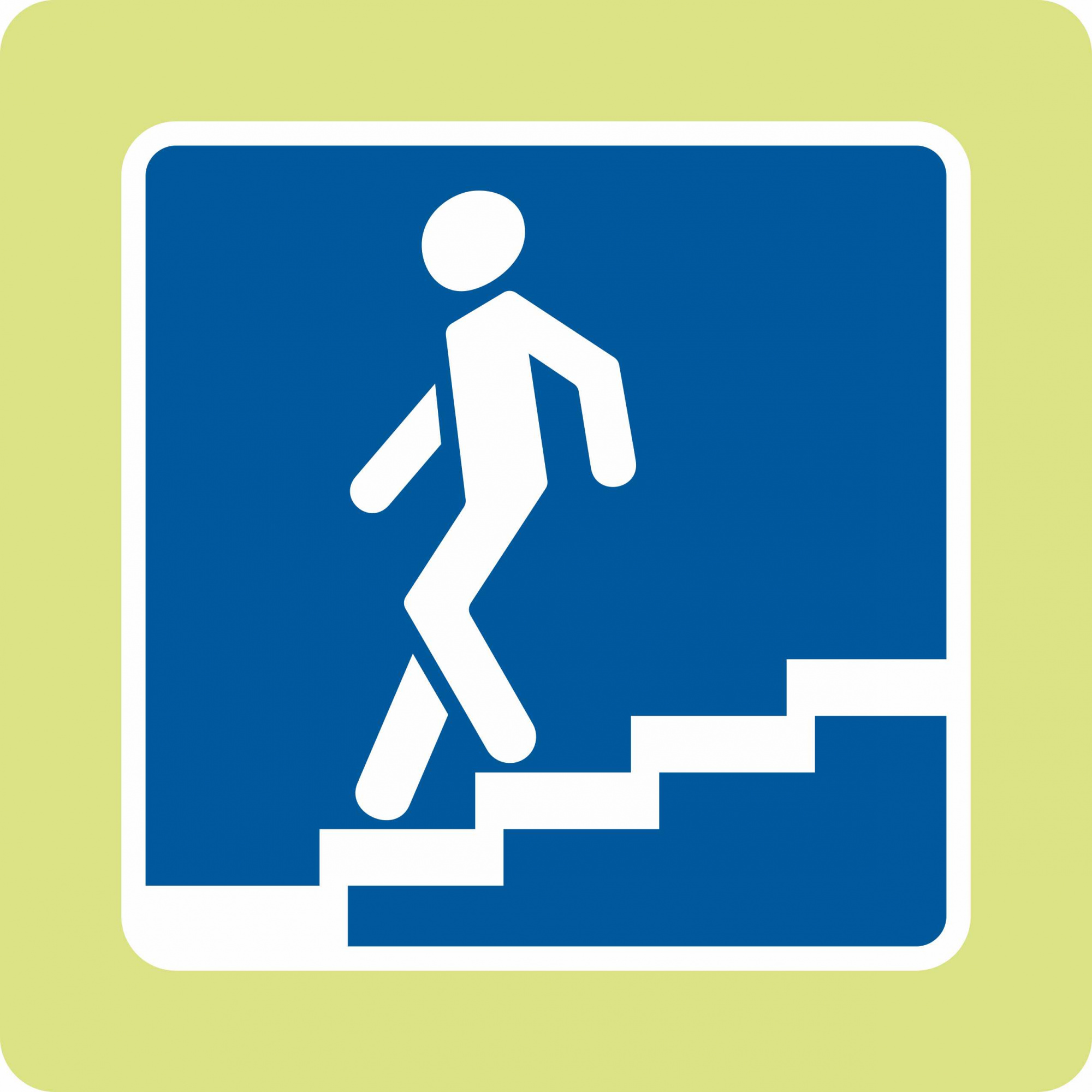 Дорожный знак с флуоресцентной окантовкой 6.6 Подземный пешеходный переход (В,900x900 мм,II)